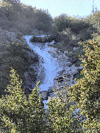 Waterfall near joint entrance