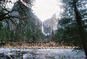 Bridal Veil Falls across Merced River