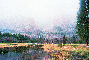 Yosemite Falls from Yosemite Meadow
             title=
