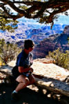 Phyllis near Bright Angel Point, North Rim, National Park.