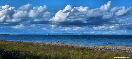 Bridge at the historic Straits of Macinac.
Click for larger picture.