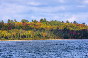 Grand Isalnd from Munising City Tourist Campground.
Click for larger picture.