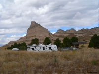 Traveling Morgan's Unit at Scott's Bluff. Click for larger picture. Traveling Morgan's Unit at Scott's Bluff.