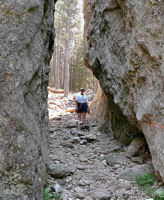 Canyon on Little Devils Tower Trail. Click for larger picture. Canyon on Little Devils Tower Trail