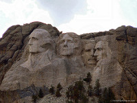 Iron Mtn Rd, Norbeck Overlook, view of Mt Rushmore. Click for a larger picture. Iron Mtn Rd Norbeck Overlook Mt Rushmore