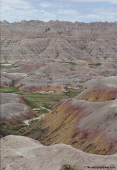 Gold Hills in Badlands National Park. Click for larger picture. Gold Hills