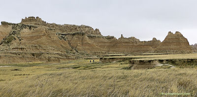 Hikers in Erosion Patterns.