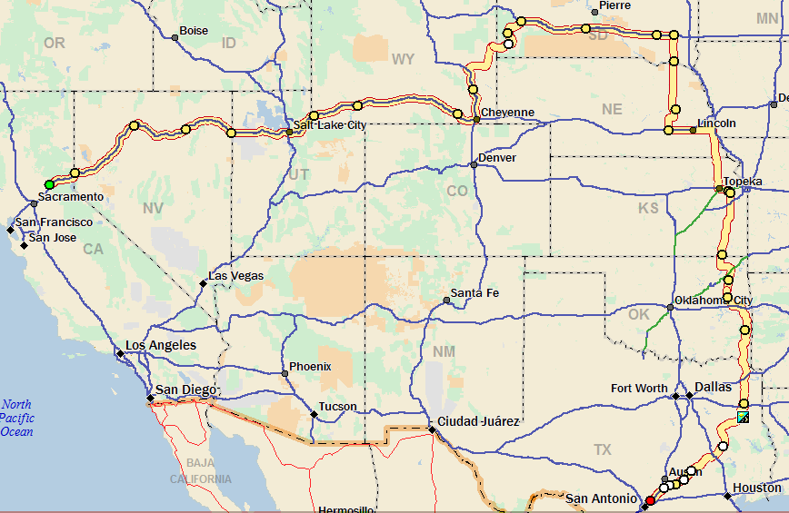 Fall Map 2011. Click on map for larger version.