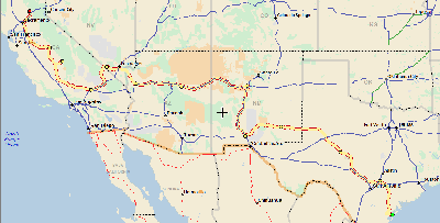 Spring Map 2011. Click on map for larger version.